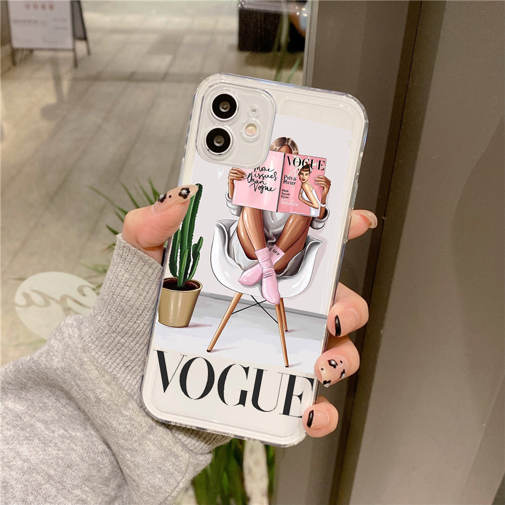 Wholesale Coffee Girl TPU Phone Cases